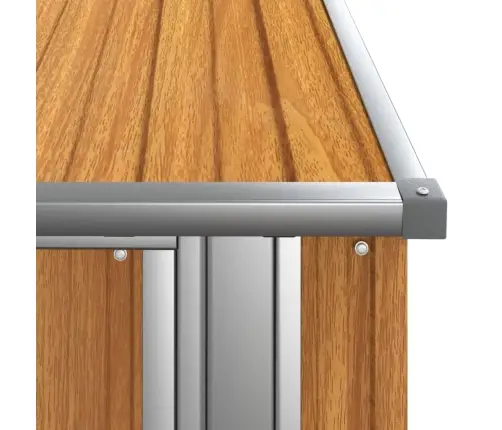 Dārza Šķūnis, Brūns, 118,5X97X209,5 Cm, Cinkots Tērauds Vidaxl