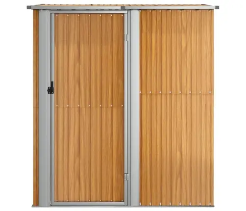 Sodo Sandėliukas, 180,5X97X209,5 cm Cinkuotas Plienas, Medžio Imitacija