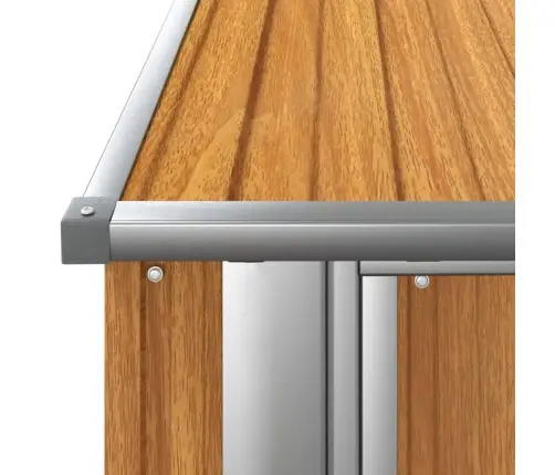 Sodo Sandėliukas, 180,5X97X209,5 cm Cinkuotas Plienas, Medžio Imitacija