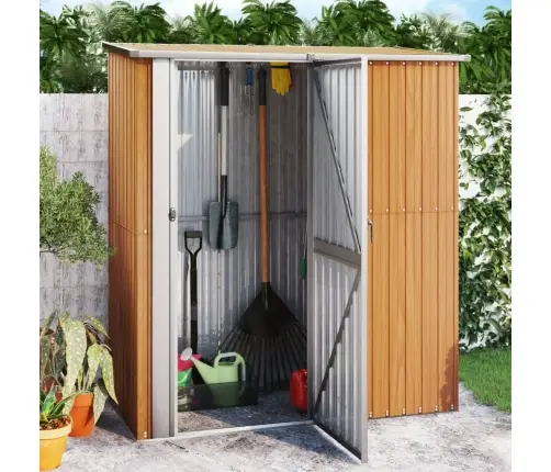 Sodo Sandėliukas, 180,5X97X209,5 cm Cinkuotas Plienas, Medžio Imitacija