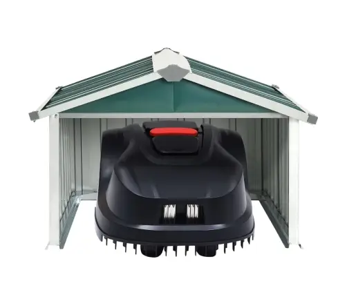 Sodo Roboto Vejapjovės Garažas, Žalias, 92X97X63cm Plienas