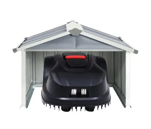 Robotizēta Zāles Pļāvēja Novietne, 92X97X63 Cm, Pelēka Vidaxl