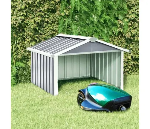 Robotizēta Zāles Pļāvēja Novietne, 92X97X63 Cm, Pelēka Vidaxl