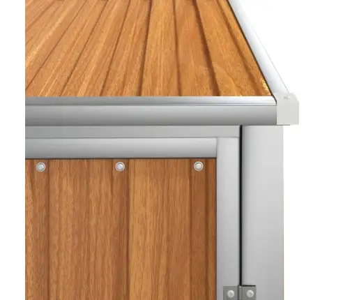 Dārza Šķūnis, Brūns, 88X89X161 Cm, Cinkots Tērauds Vidaxl