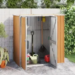 Dārza Šķūnis, Zaļš, 161X89X161 Cm, Cinkots Tērauds Vidaxl