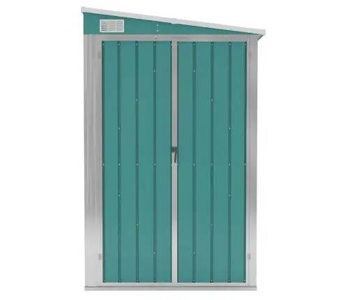 Dārza Šķūnis, Zaļš, 118X100X178 Cm, Cinkots Tērauds Vidaxl