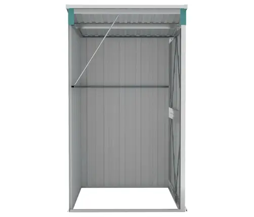 Dārza Šķūnis, Zaļš, 118X100X178 Cm, Cinkots Tērauds Vidaxl