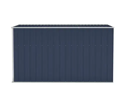 Dārza Šķūnis, Antracītpelēks, 118X288X178 Cm, Tērauds Vidaxl