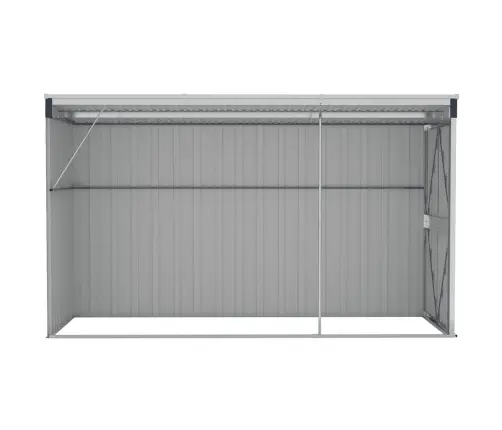 Dārza Šķūnis, Antracītpelēks, 118X288X178 Cm, Tērauds Vidaxl