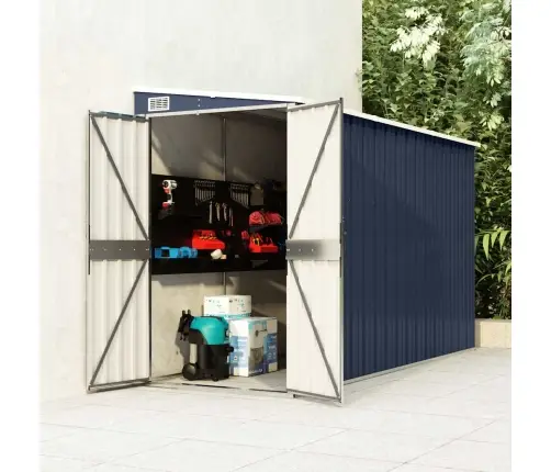 Dārza Šķūnis, Antracītpelēks, 118X288X178 Cm, Tērauds Vidaxl