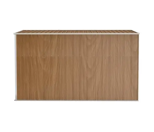 Dārza Šķūnis, Brūns, 118X288X178 Cm, Cinkots Tērauds Vidaxl