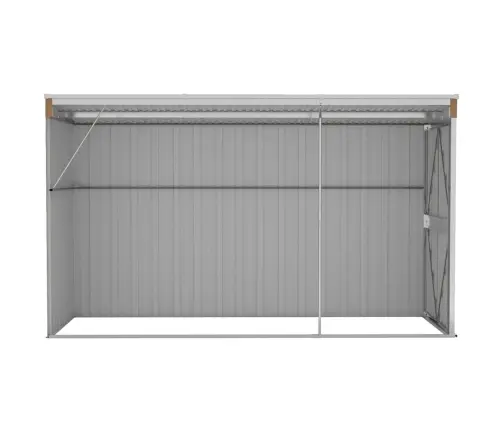 Dārza Šķūnis, Brūns, 118X288X178 Cm, Cinkots Tērauds Vidaxl