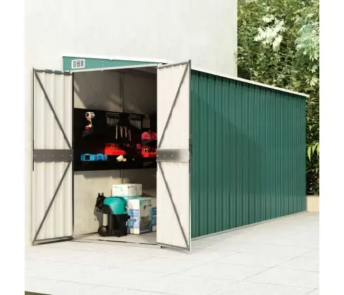 Sodo Pašiūrė, Žalia, 118X382X178cm Galvanizuotas Plienas