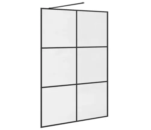 Dušas Siena, Caurspīdīgs Esg Stikls, 140X195 Cm, Melna Vidaxl