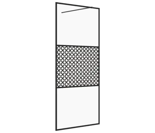 Dušinurga Sein, Läbipaistev Esg-Klaas, 90X195 cm Must