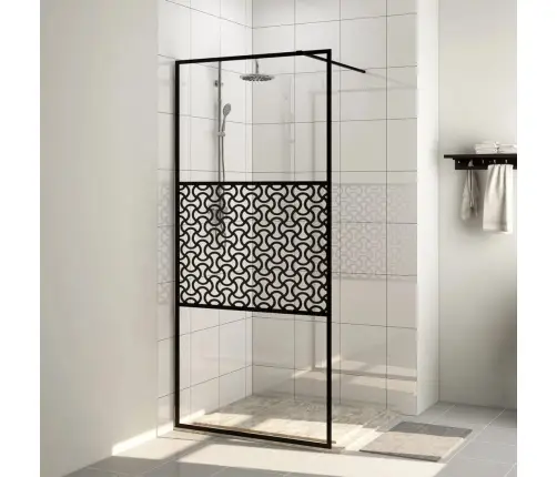 Dušinurga Sein, Läbipaistev Esg-Klaas, 90X195 cm Must