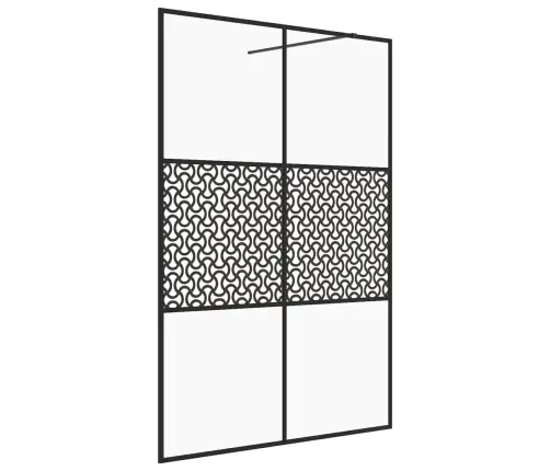 Dušas Siena, Caurspīdīgs Esg Stikls, 140X195 Cm, Melna Vidaxl