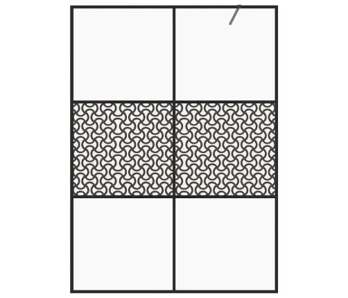 Dušas Siena, Caurspīdīgs Esg Stikls, 140X195 Cm, Melna Vidaxl