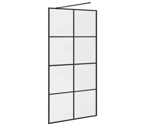 Dušinurga Sein, Läbipaistev Esg-Klaas, 100X195 cm Must