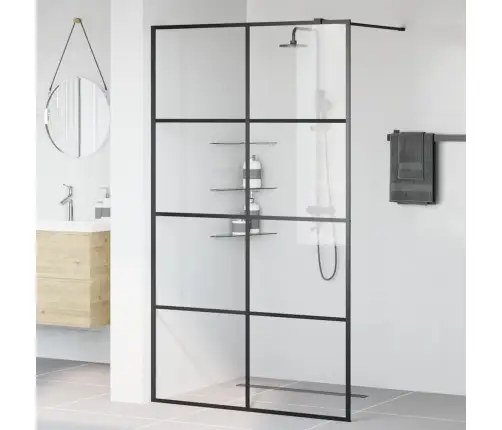 Dušinurga Sein, Läbipaistev Esg-Klaas, 115X195 cm Must