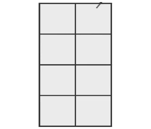 Dušinurga Sein, Läbipaistev Esg-Klaas, 115X195 cm Must