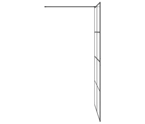Dušinurga Sein, Läbipaistev Esg-Klaas, 115X195 cm Must