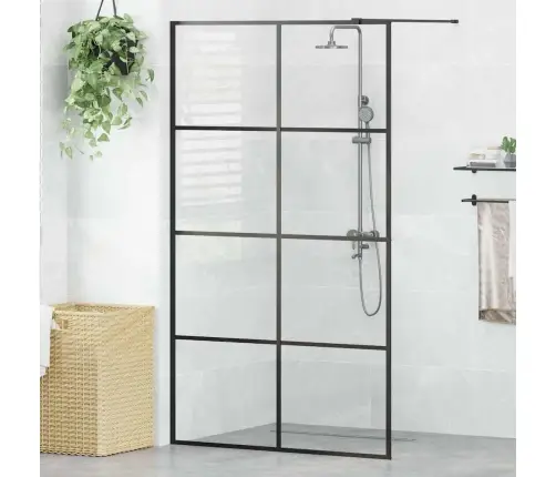 Dušinurga Sein, Läbipaistev Esg-Klaas, 115X195 cm Must