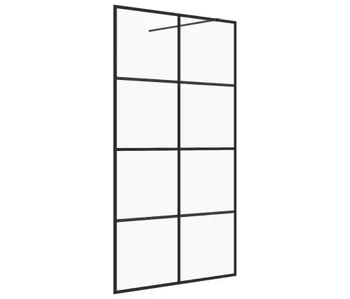Dušo Sienelė Su Skaidriu Esg Stiklu, Juodos Spalvos, 140X195Cm
