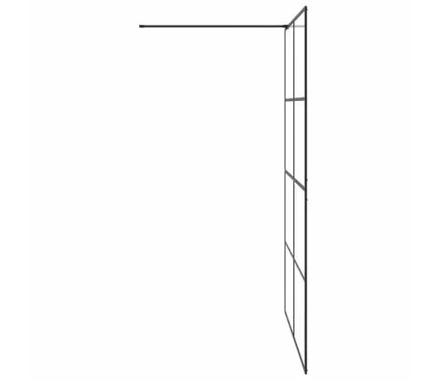 Dušo Sienelė Su Skaidriu Esg Stiklu, Juodos Spalvos, 140X195Cm