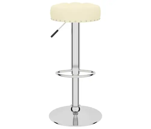 Bāra Krēsli, 2 Gab., Krēmkrāsas Audums Vidaxl