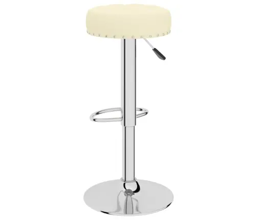 Bāra Krēsli, 2 Gab., Krēmkrāsas Audums Vidaxl