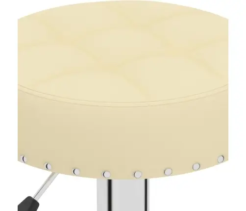 Bāra Krēsli, 2 Gab., Krēmkrāsas Audums Vidaxl