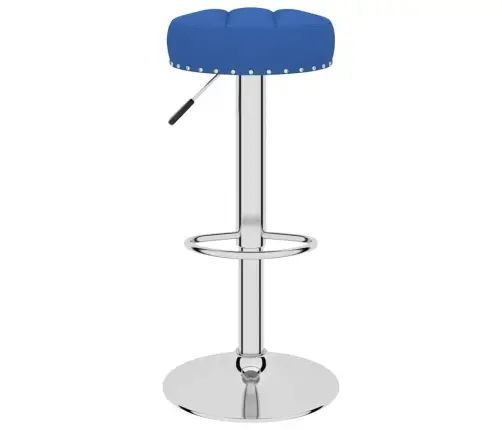 Bāra Krēsli, 2 Gab., Zils Audums Vidaxl