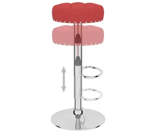 Bāra Krēsli, 2 Gab., Vīnsarkans Audums Vidaxl