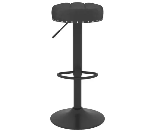 Baro Taburetės, 2Vnt., Juodos Spalvos, Aksomas