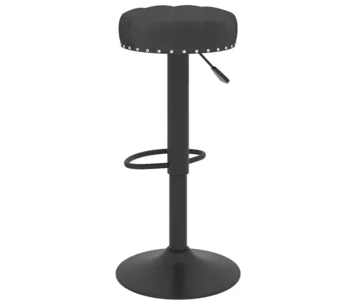 Baro Taburetės, 2Vnt., Juodos Spalvos, Aksomas