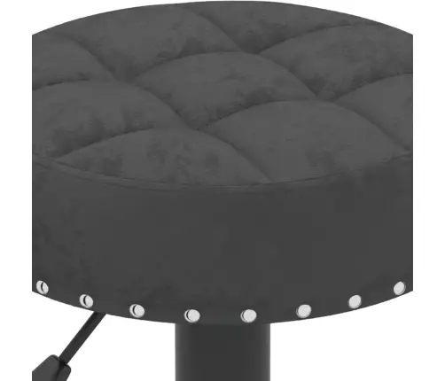 Baro Taburetės, 2Vnt., Juodos Spalvos, Aksomas