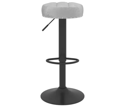 Bāra Krēsli, 2 Gab., Pelēks Samts Vidaxl