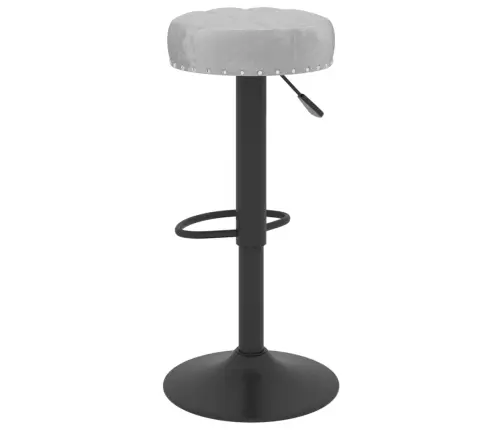 Bāra Krēsli, 2 Gab., Pelēks Samts Vidaxl