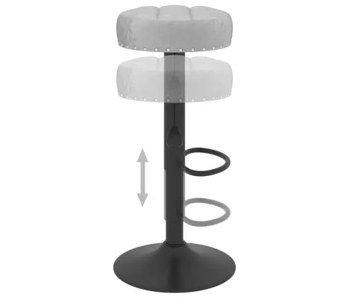 Bāra Krēsli, 2 Gab., Pelēks Samts Vidaxl