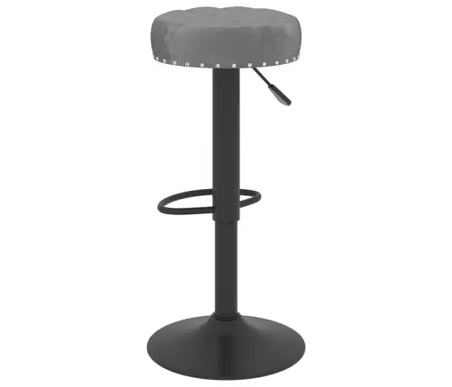 Bāra Krēsli, 2 Gab., Tumši Pelēks Samts Vidaxl