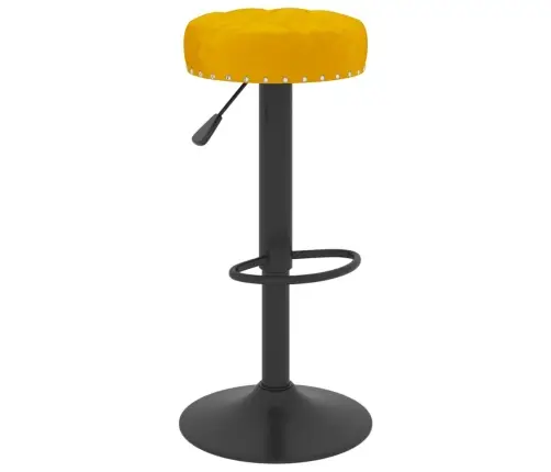 Bāra Krēsli, 2 Gab., Sinepju Dzeltens Samts Vidaxl