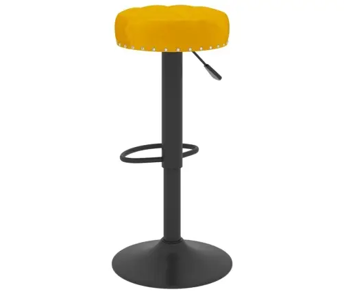 Bāra Krēsli, 2 Gab., Sinepju Dzeltens Samts Vidaxl