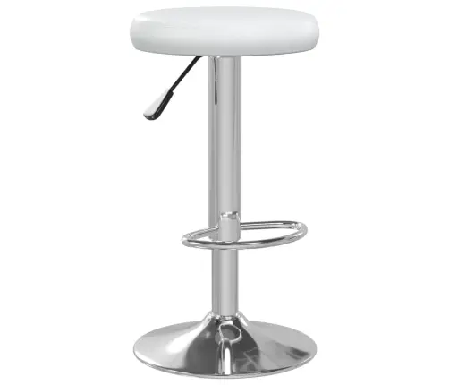 Bāra Krēsli, 2 Gab., Balta Mākslīgā Āda Vidaxl