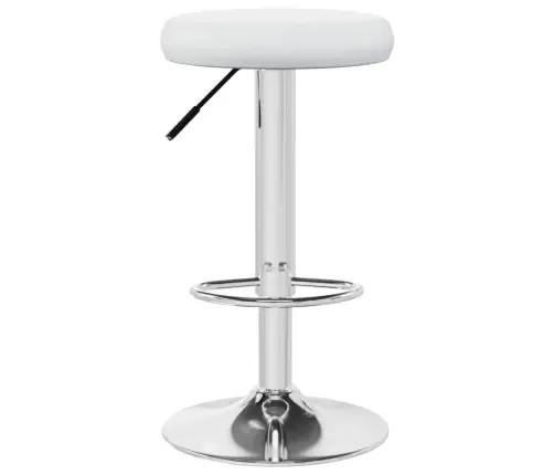 Bāra Krēsli, 2 Gab., Balta Mākslīgā Āda Vidaxl