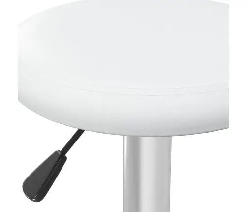 Bāra Krēsli, 2 Gab., Balta Mākslīgā Āda Vidaxl