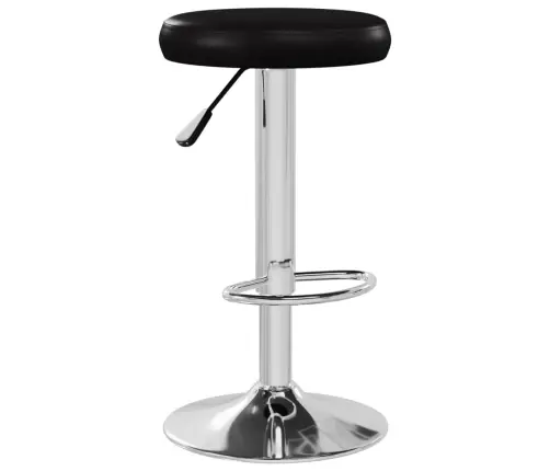 Bāra Krēsli, 2 Gab., Melna Mākslīgā Āda Vidaxl