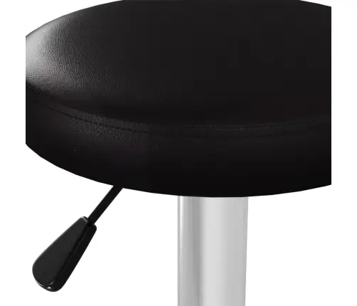 Bāra Krēsli, 2 Gab., Melna Mākslīgā Āda Vidaxl