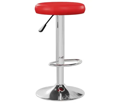 Bāra Krēsli, 2 Gab., Sarkana Mākslīgā Āda Vidaxl