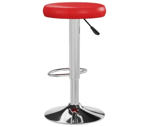 Bāra Krēsli, 2 Gab., Sarkana Mākslīgā Āda Vidaxl